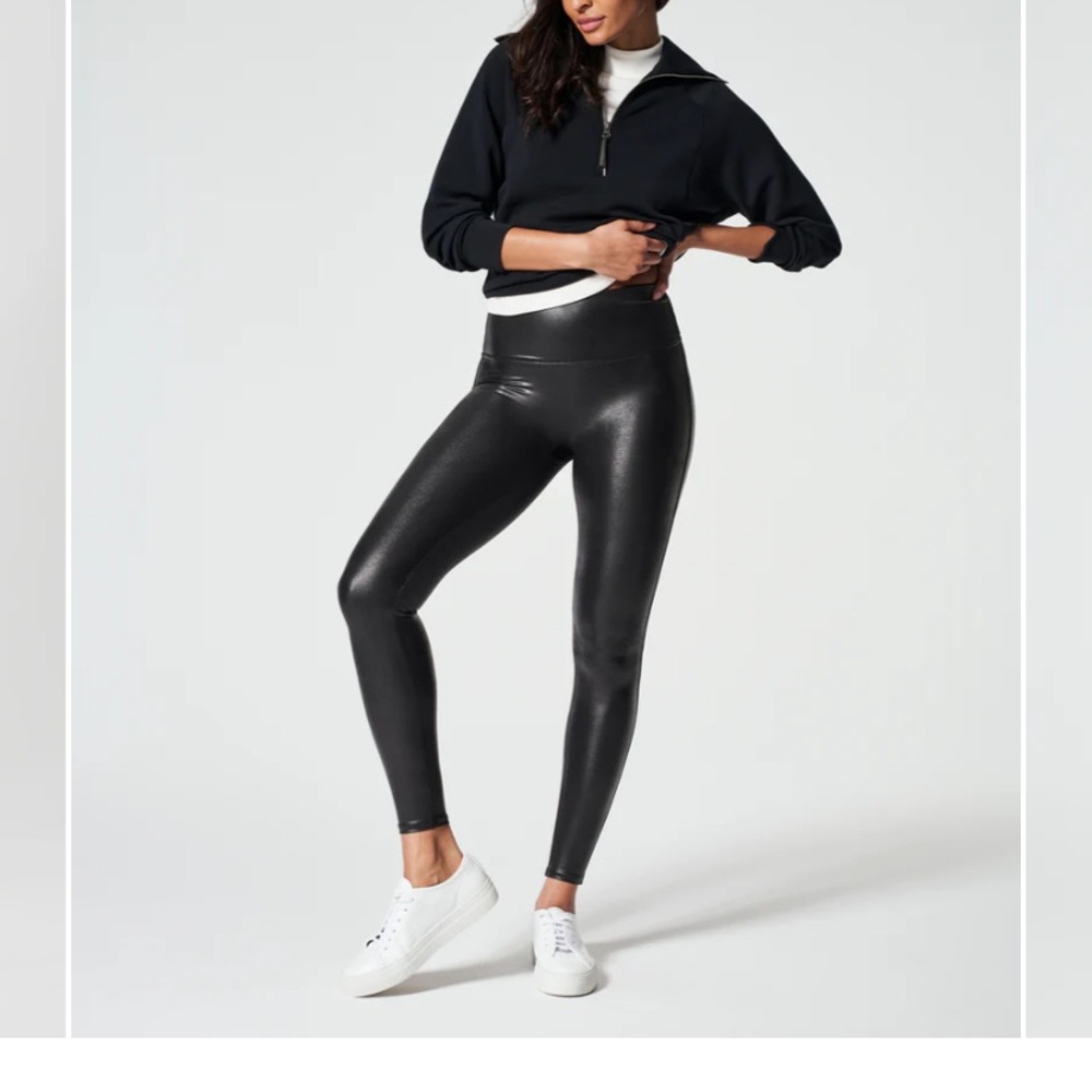 Spanx faux leather leggings brand new
